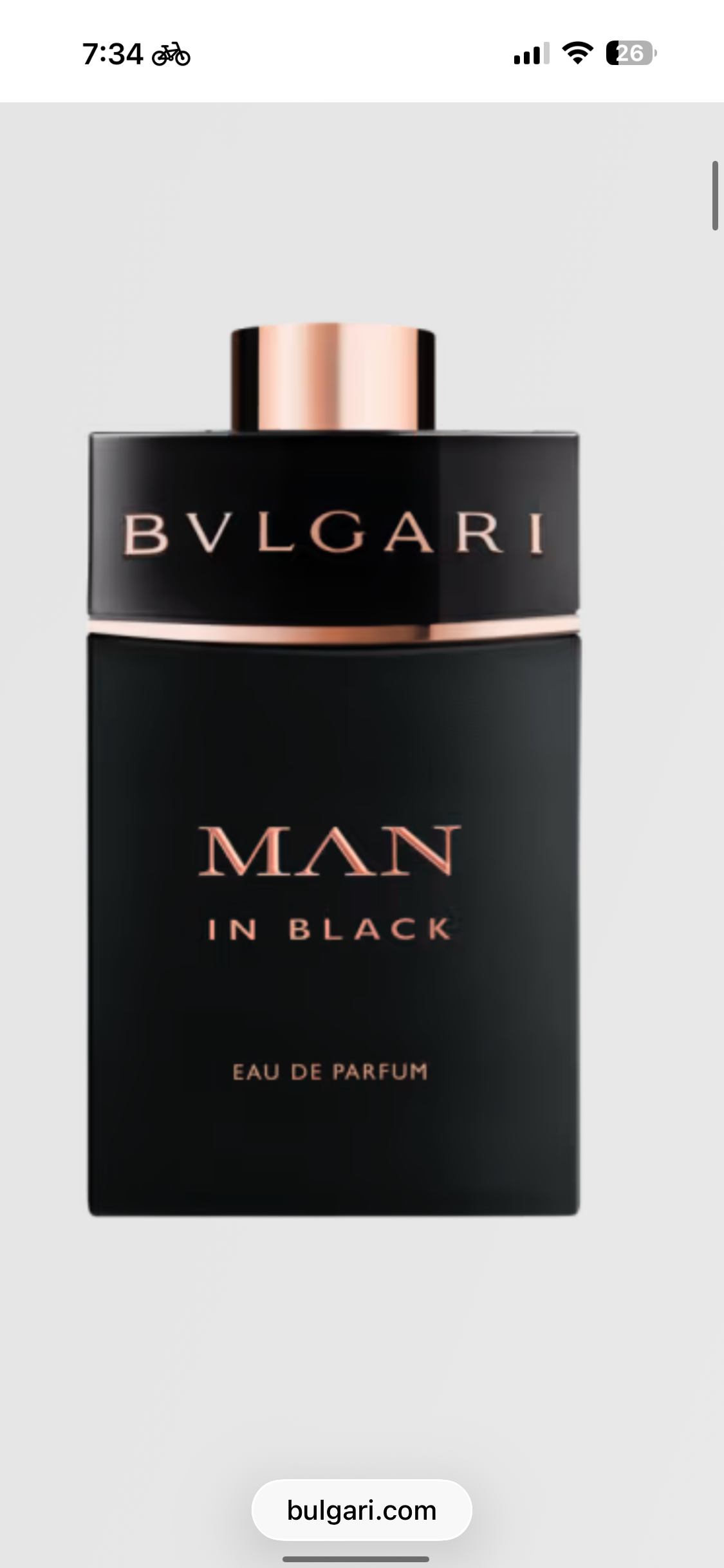 BVLGARI MAN IN BLACK 3.4 OZ Eau de parfum